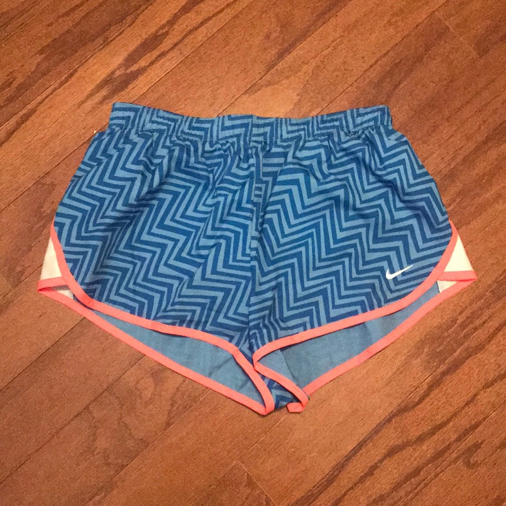 Small blue chevron nike shorts